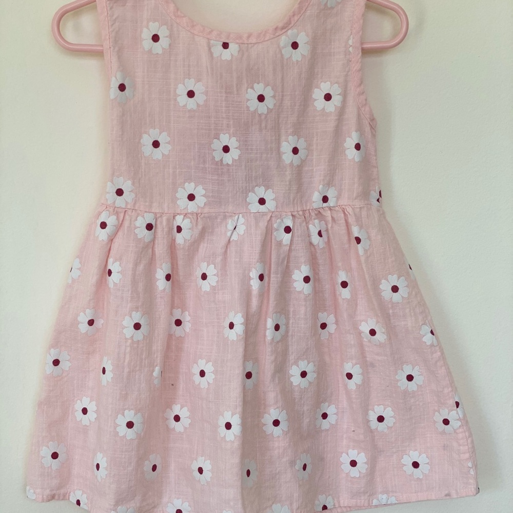 Pink Dress with Red Ribbon - Picture 1 of 2